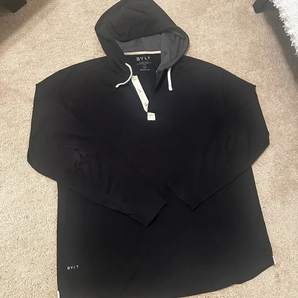 BYLT Drop-Cut LUX Hooded Henley Size XXL - Picture 3 of 5